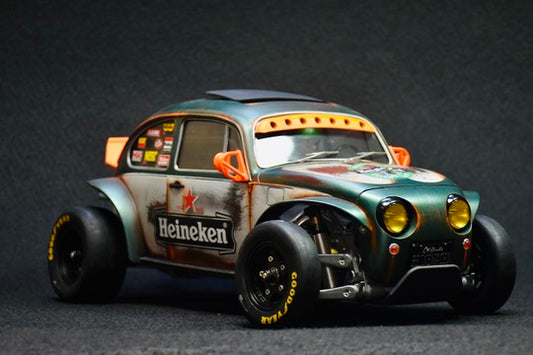 Tamiya Sand Scorcher 1/10 Custom Painted Body – Finished with Driver Figure (HEINEWAGEN)