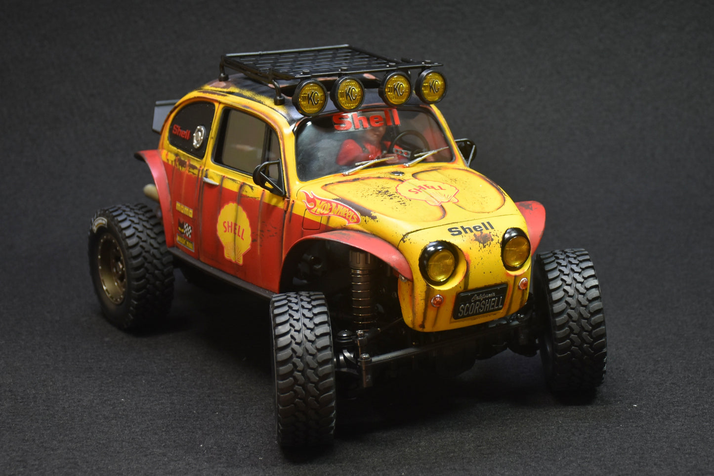 Custom-Built Tamiya CC-02 4WD Chassis with Sand Scorcher Body