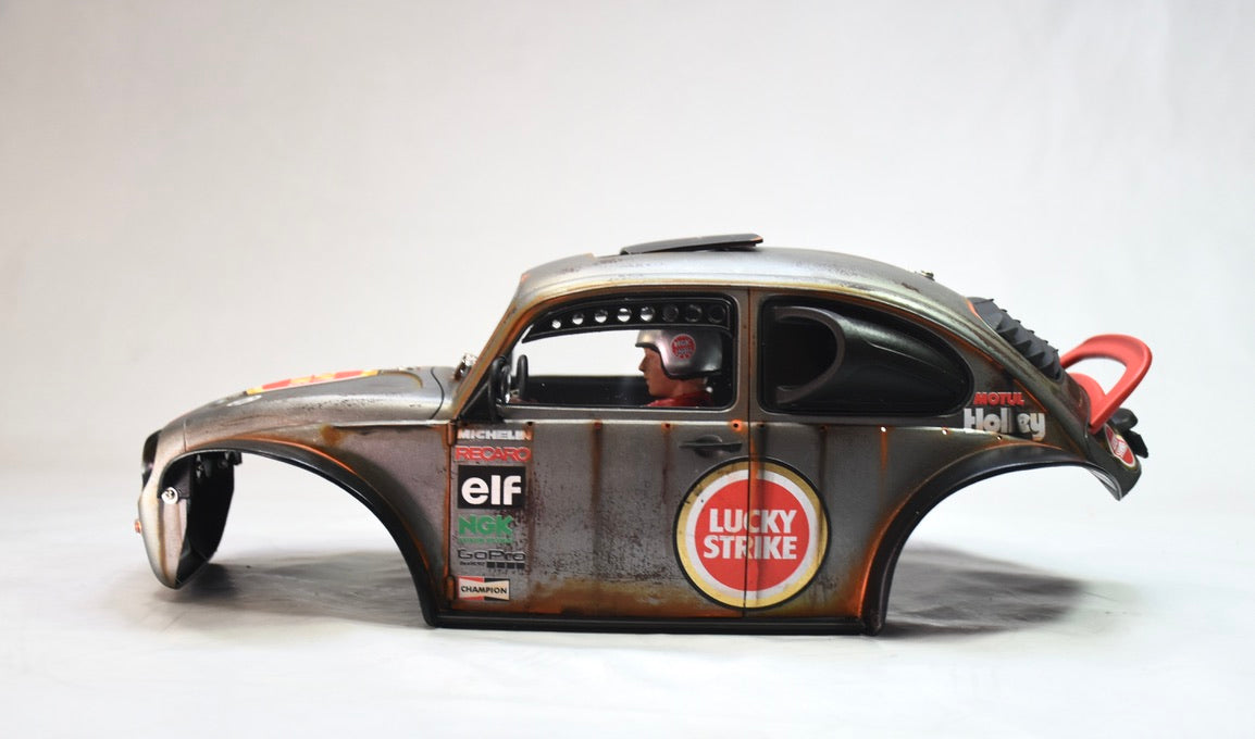 Tamiya Sand Scorcher 1/10 Custom Painted Body – Finished with Driver Figure (VOLKSTRIKE) - BOLIM RC CUSTOMS