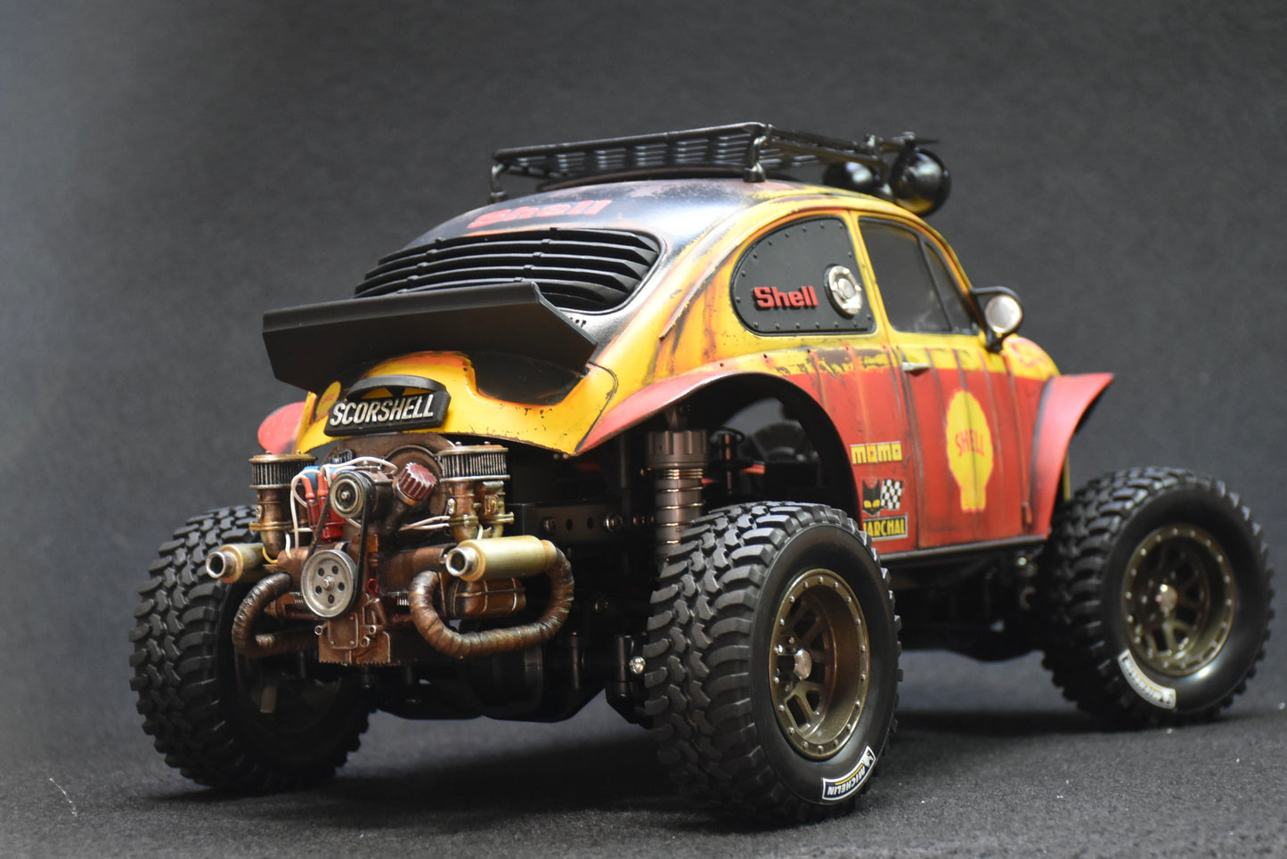 Custom-Built Tamiya CC-02 4WD Chassis with Sand Scorcher Body