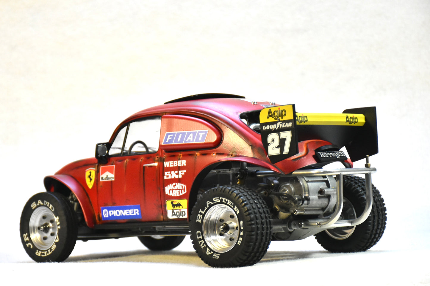 Tamiya Sand Scorcher 1/10 Custom Painted Body – Finished with Driver Figure (Ferragen2) - BOLIM RC CUSTOMS