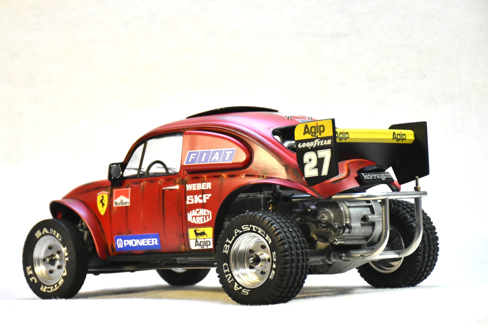 Tamiya Sand Scorcher 1/10 Custom Painted Body – Finished with Driver Figure (Ferragen2) - BOLIM RC CUSTOMS