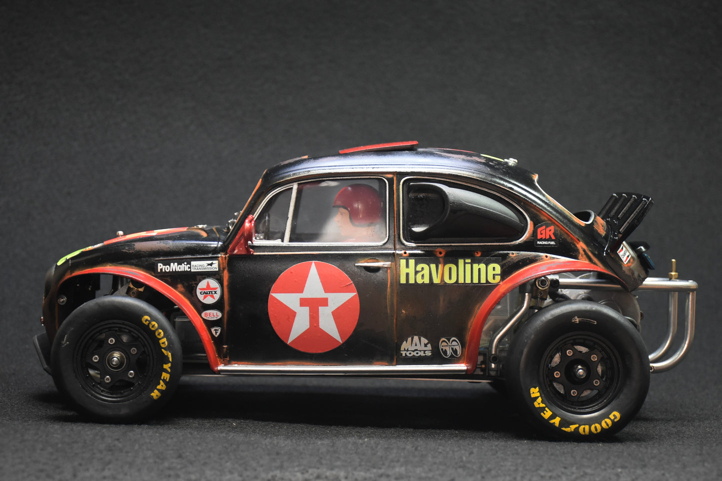 Tamiya Sand Scorcher 1/10 Custom Painted Body – Finished with Driver Figure (BUGXACO)