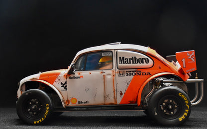 Tamiya Sand Scorcher 1/10 Custom Painted Body – Finished with Driver Figure (BUGLAREN)