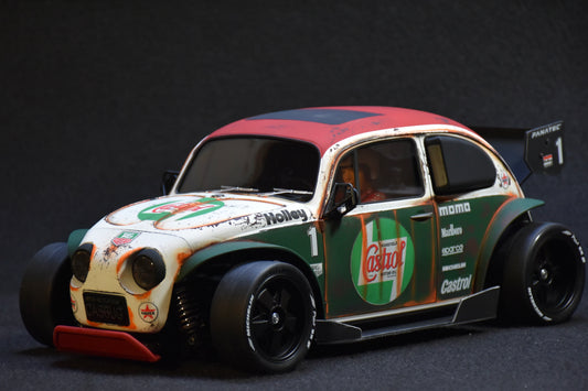 Tamiya Custom Built STREET Blitzer Beetle (CASTROL) – 1/10 RC (Tamiya BT-01 Chassis)