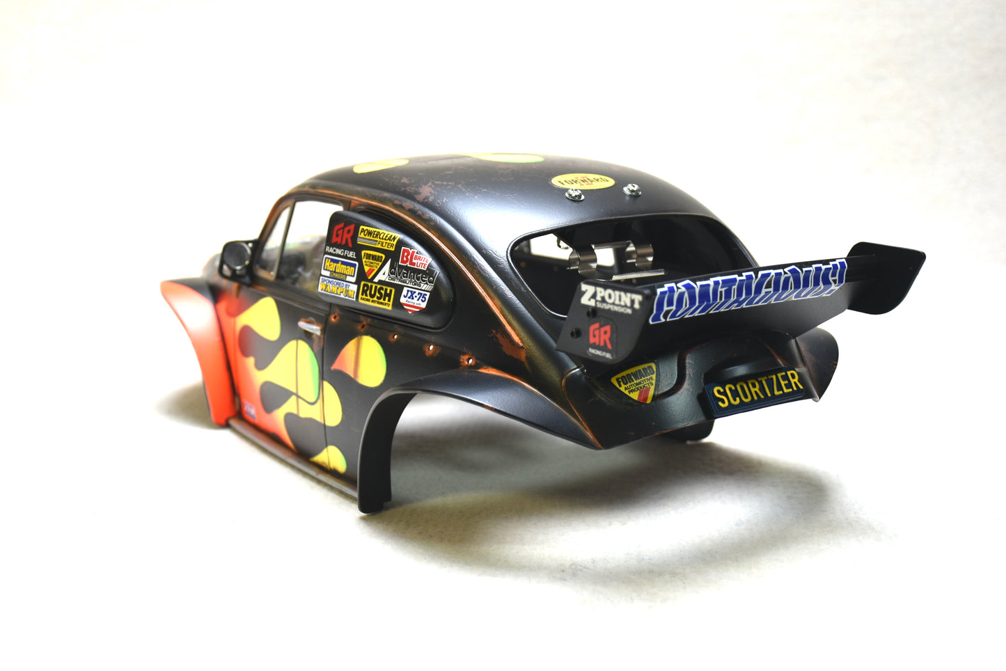 Tamiya Sand Scorcher 1/10 Custom Painted Body – Finished with Driver Figure (SCORTZER) - BOLIM RC CUSTOMS