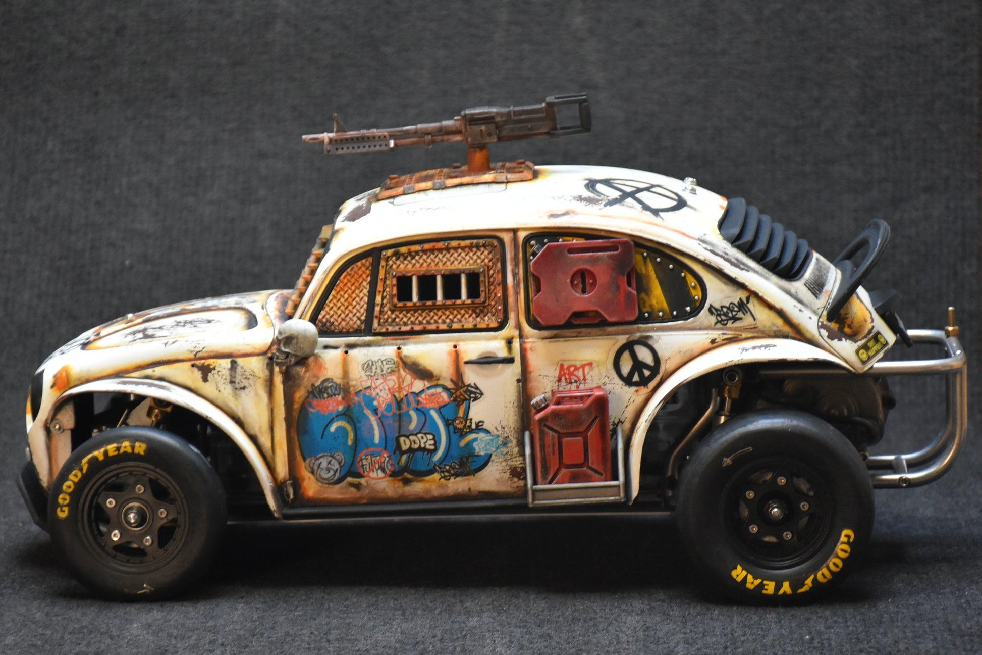 Tamiya Sand Scorcher 1/10 Custom Painted Body – Finished with Driver Figure (DYSTOPIC) - BOLIM RC CUSTOMS
