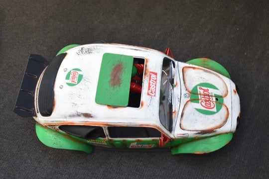 Tamiya Sand Scorcher 1/10 Custom Painted Body – Finished with Driver Figure (CASBUG)