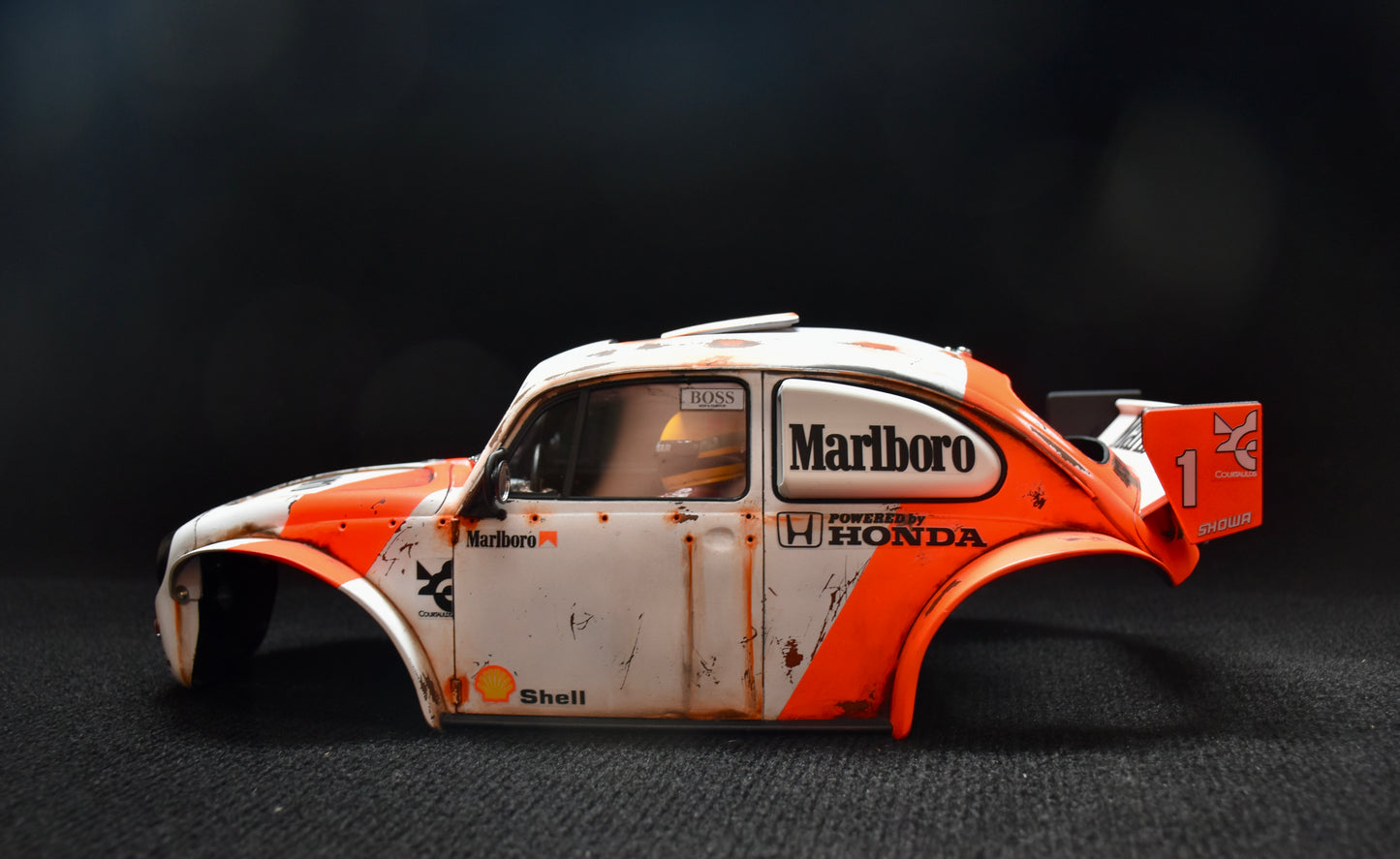 Tamiya Sand Scorcher 1/10 Custom Painted Body – Finished with Driver Figure (BUGLAREN)