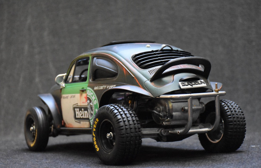 Tamiya Sand Scorcher 1/10 Custom Painted Body – Finished with Driver Figure (BUGOBLIN)