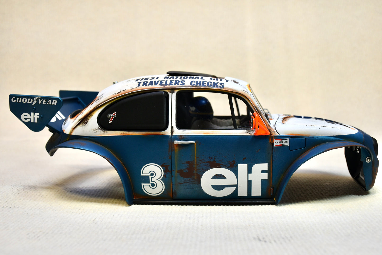 Tamiya Sand Scorcher 1/10 Custom Painted Body – Finished with Driver Figure (Tyrrell p34 tribute) - BOLIM RC CUSTOMS