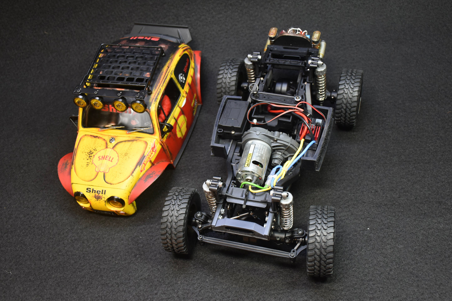 Custom-Built Tamiya CC-02 4WD Chassis with Sand Scorcher Body