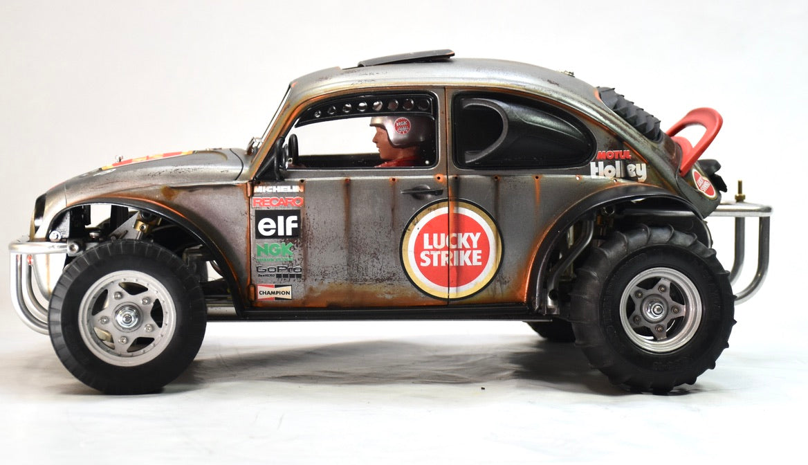 Tamiya Sand Scorcher 1/10 Custom Painted Body – Finished with Driver Figure (VOLKSTRIKE) - BOLIM RC CUSTOMS