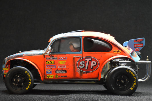 Tamiya Sand Scorcher 1/10 Custom Painted Body – Finished with Driver Figure (SCORSTP) - BOLIM RC CUSTOMS