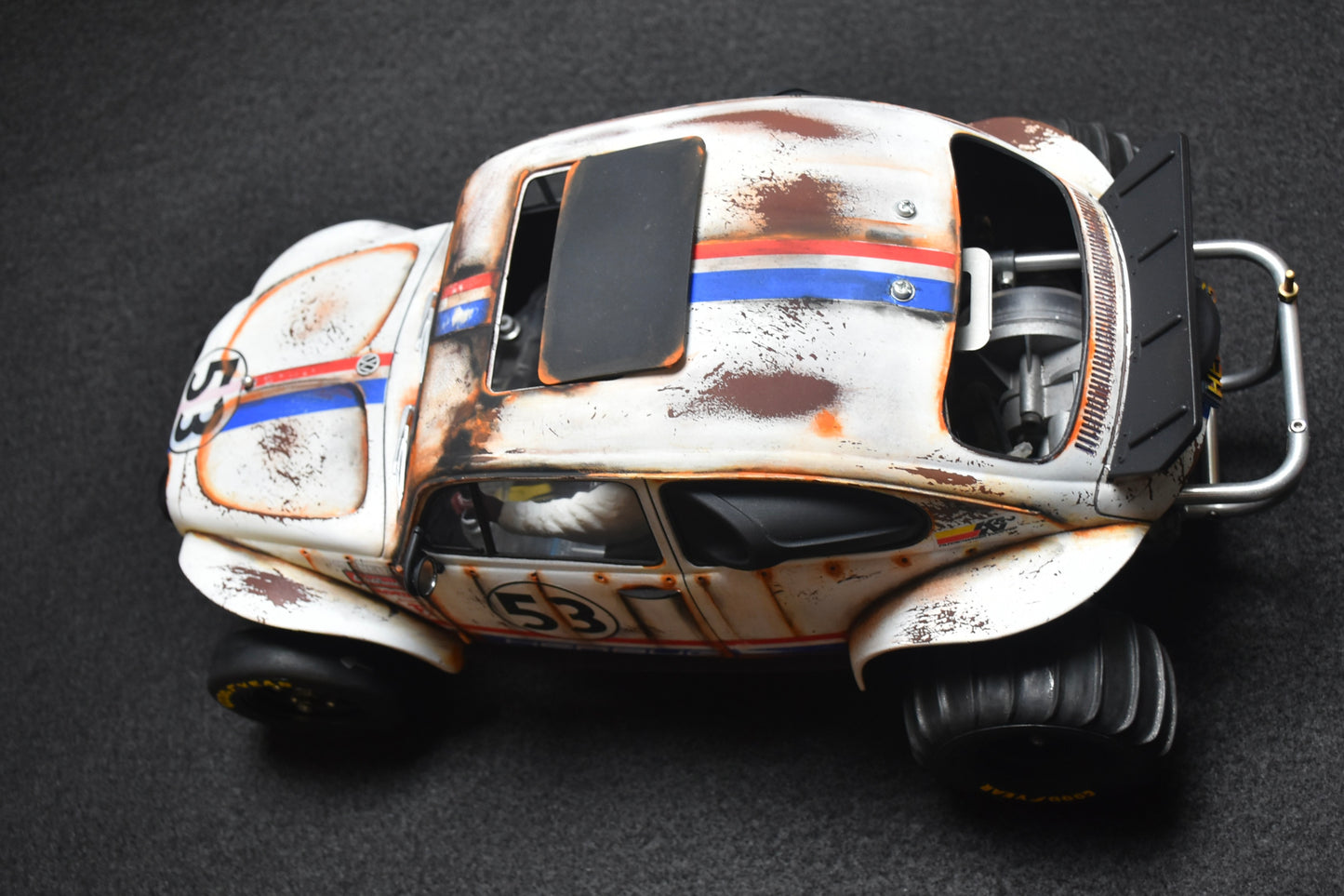 HERBUG - Tamiya Sand Scorcher 1/10 Custom Painted Body – Finished with Driver Figure