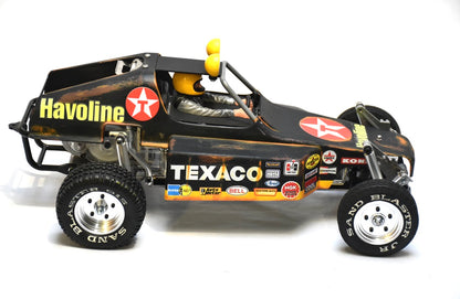 Tamiya BUGGY CHAMP 1/10 Custom Painted Body (TEXACO) – Finished with Driver Figure