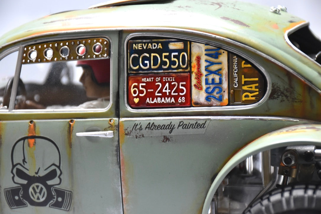 Tamiya Sand Scorcher 1/10 Custom Painted Body – Finished with Driver Figure (RAT BUG) - BOLIM RC CUSTOMS