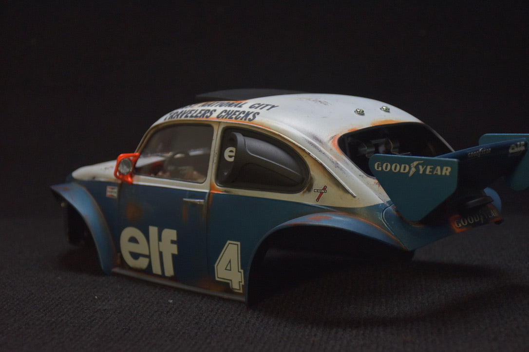 Tamiya Sand Scorcher 1/10 Custom Painted Body – Finished with Driver Figure (Tyrrell p34 tribute)