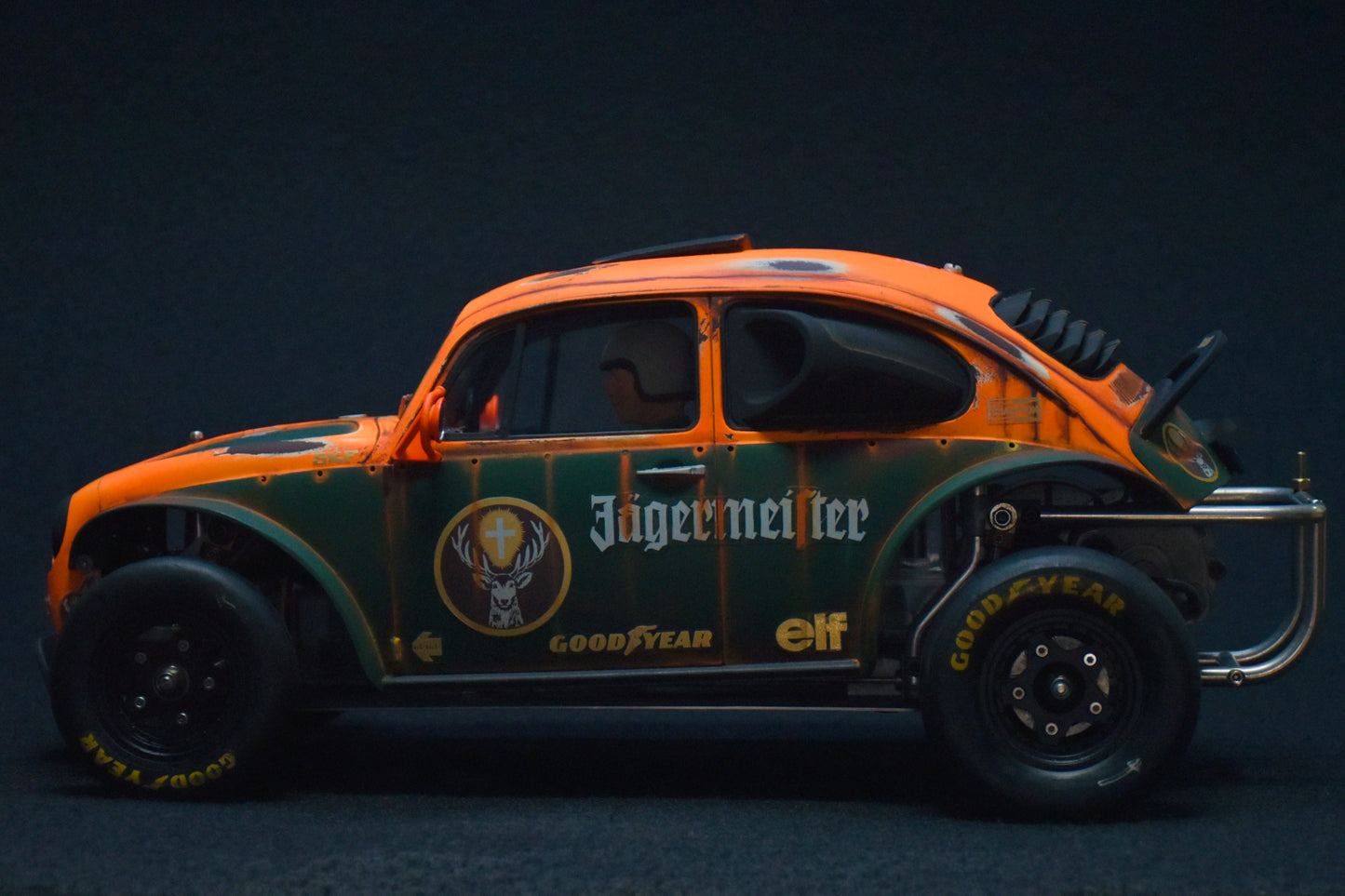 Tamiya Sand Scorcher 1/10 Custom Painted Body – Finished with Driver Figure (JAGERMAGEN)