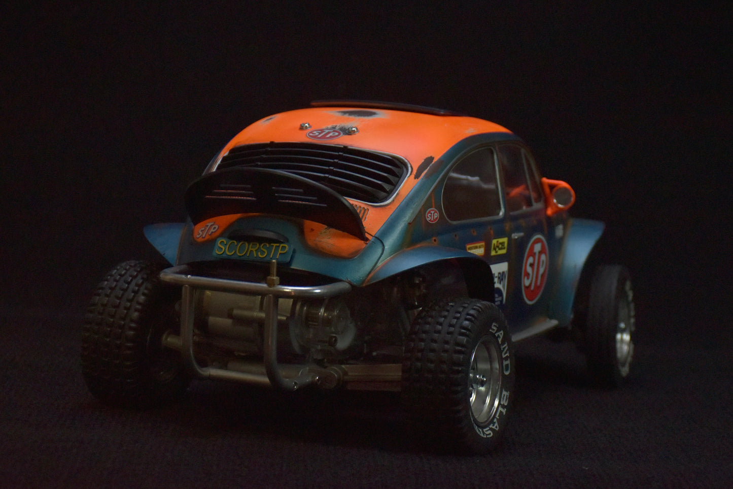 Tamiya Sand Scorcher 1/10 Custom Painted Body – Finished with Driver Figure (SCORSTP v1) - BOLIM RC CUSTOMS
