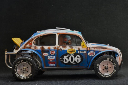 Tamiya Sand Scorcher 1/10 Custom Painted Body – Finished with Driver Figure (BOXRAT) - BOLIM RC CUSTOMS