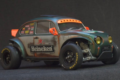 Tamiya Sand Scorcher 1/10 Custom Painted Body – Finished with Driver Figure (HEINEWAGEN)