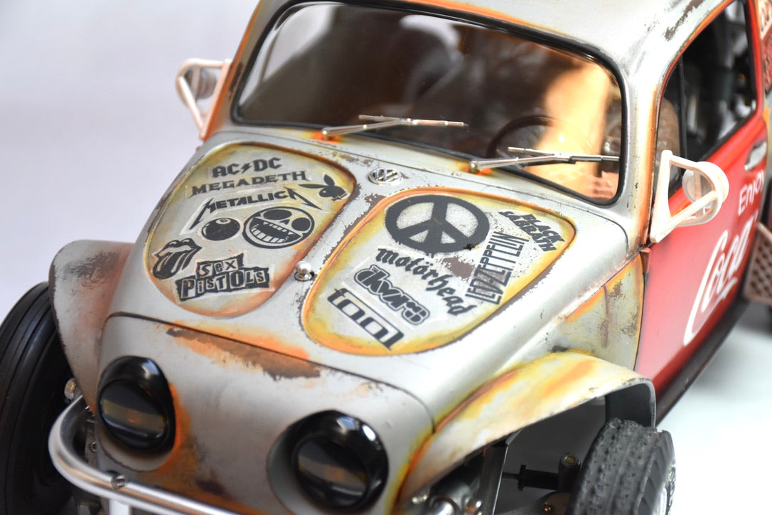 Tamiya Sand Scorcher 1/10 Custom Painted Body – Finished with Driver Figure (JUNKOLA)