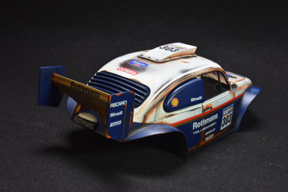 Tamiya BLITZER BEETLE 1/10 Custom Painted Body – Finished with Driver Figure (DAKAR ROTHMANS)
