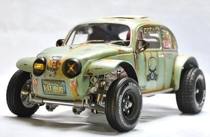 Tamiya Sand Scorcher 1/10 Custom Painted Body – Finished with Driver Figure (RAT BUG) - BOLIM RC CUSTOMS