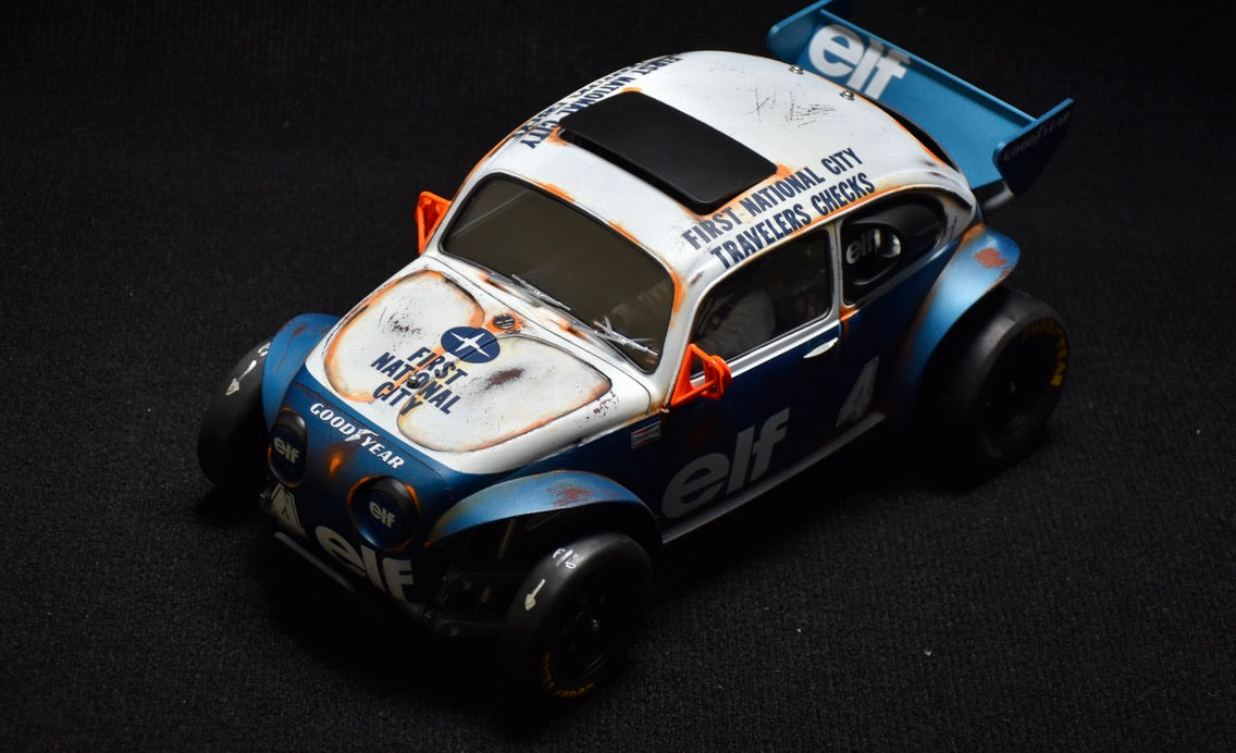 Tamiya Sand Scorcher 1/10 Custom Painted Body – Finished with Driver Figure (Tyrrell p34 tribute)