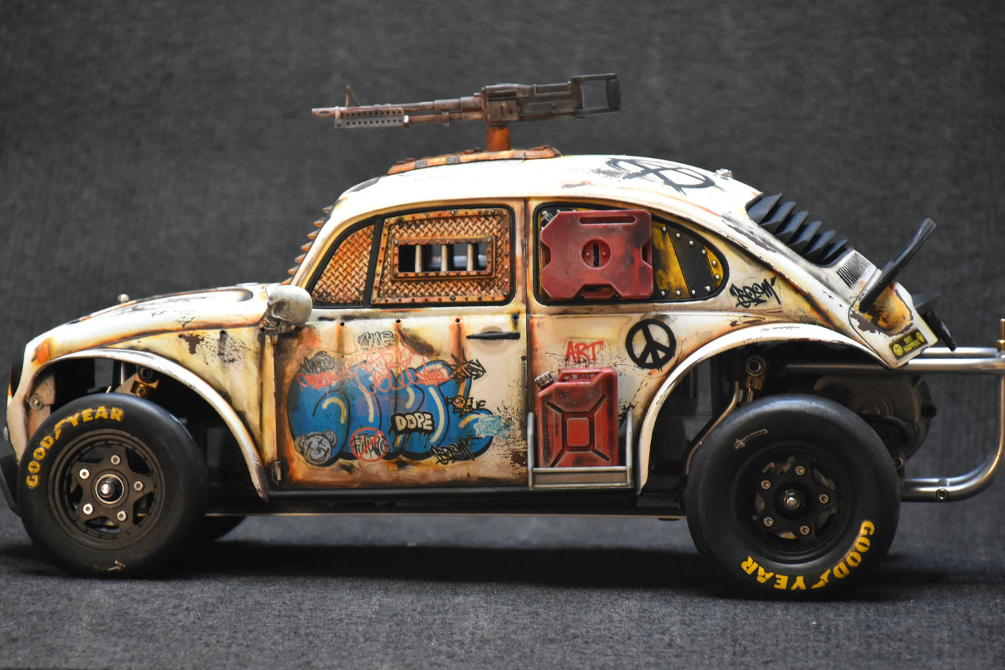 Tamiya Sand Scorcher 1/10 Custom Painted Body – Finished with Driver Figure (DYSTOPIC) - BOLIM RC CUSTOMS