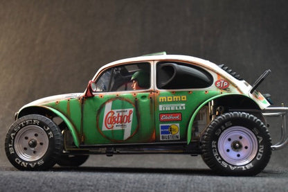 Tamiya Sand Scorcher 1/10 Custom Painted Body – Finished with Driver Figure (CASBUG)