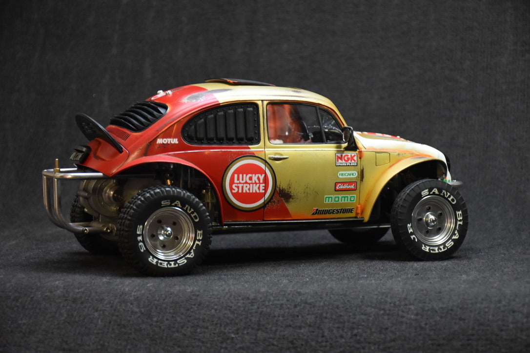 Tamiya Sand Scorcher 1/10 Custom Painted Body – Finished with Driver Figure (VOLKSTRIKE v2) - BOLIM RC CUSTOMS