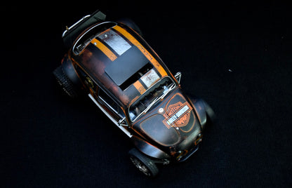 Tamiya Sand Scorcher 1/10 Custom Painted Body – Finished with Driver Figure (HARLEYWAGEN)