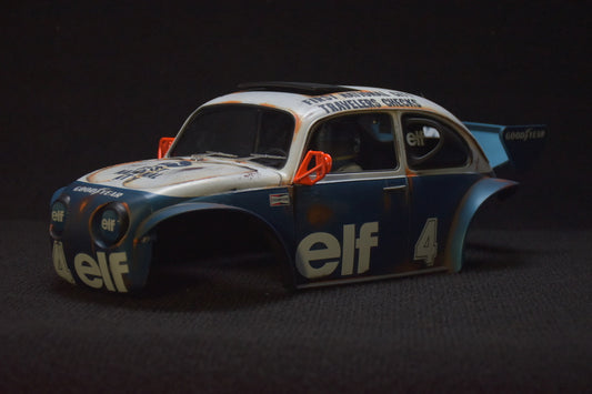 Tamiya Sand Scorcher 1/10 Custom Painted Body – Finished with Driver Figure (Tyrrell p34 tribute)