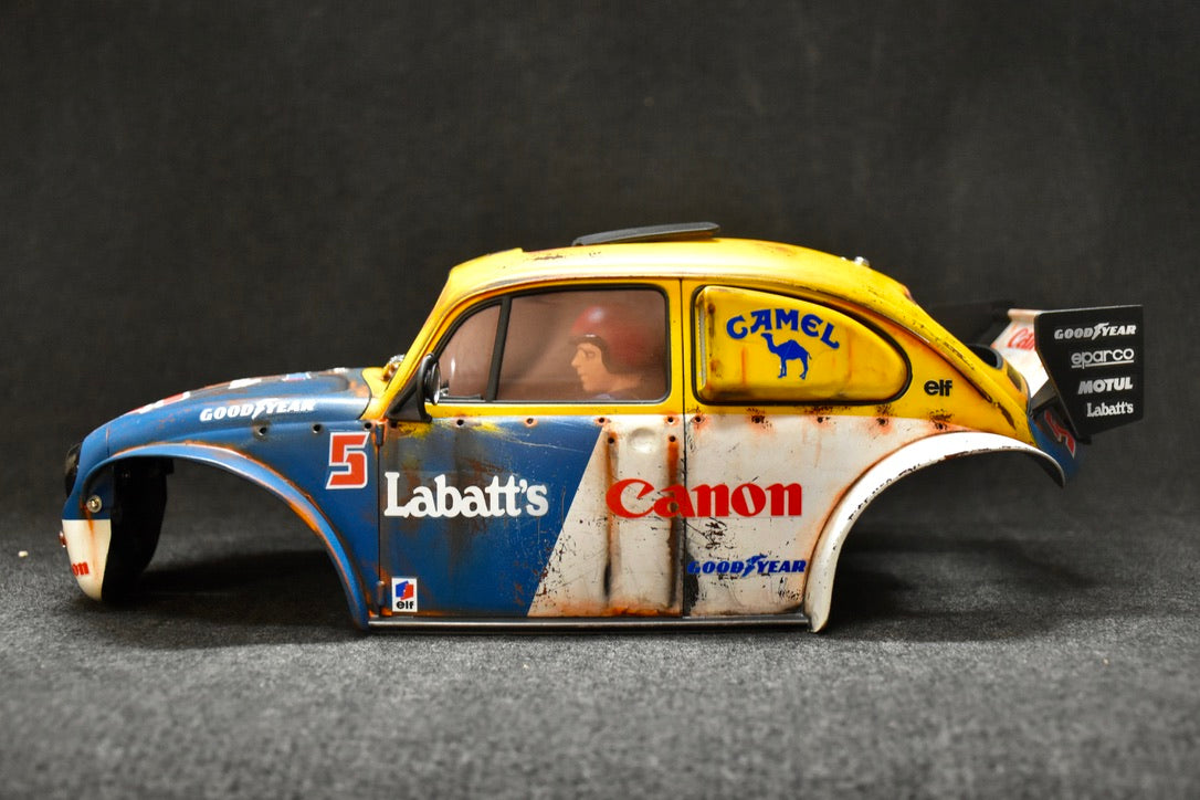 Tamiya Sand Scorcher 1/10 Custom Painted Body – Finished with Driver Figure (BUGANON)