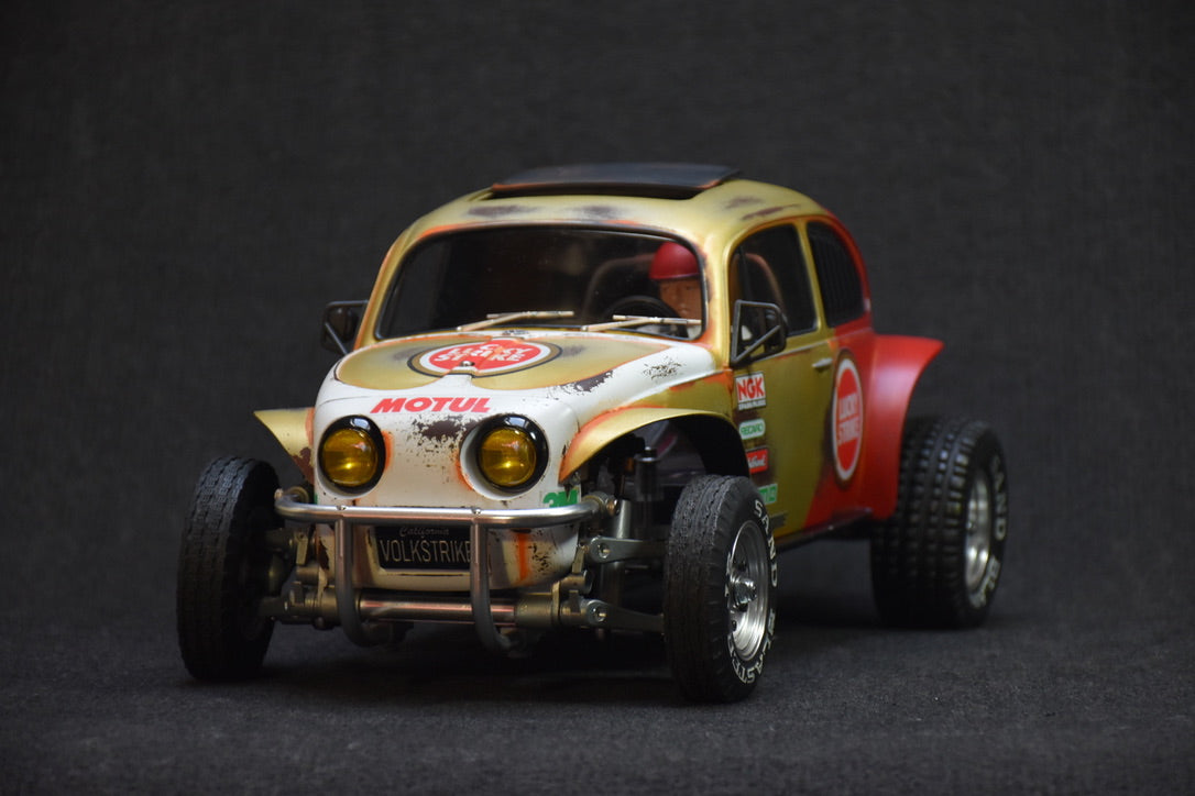 Tamiya Sand Scorcher 1/10 Custom Painted Body – Finished with Driver Figure (VOLKSTRIKE v2) - BOLIM RC CUSTOMS