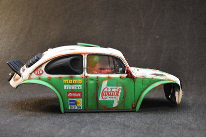 Tamiya Sand Scorcher 1/10 Custom Painted Body – Finished with Driver Figure (CASBUG)