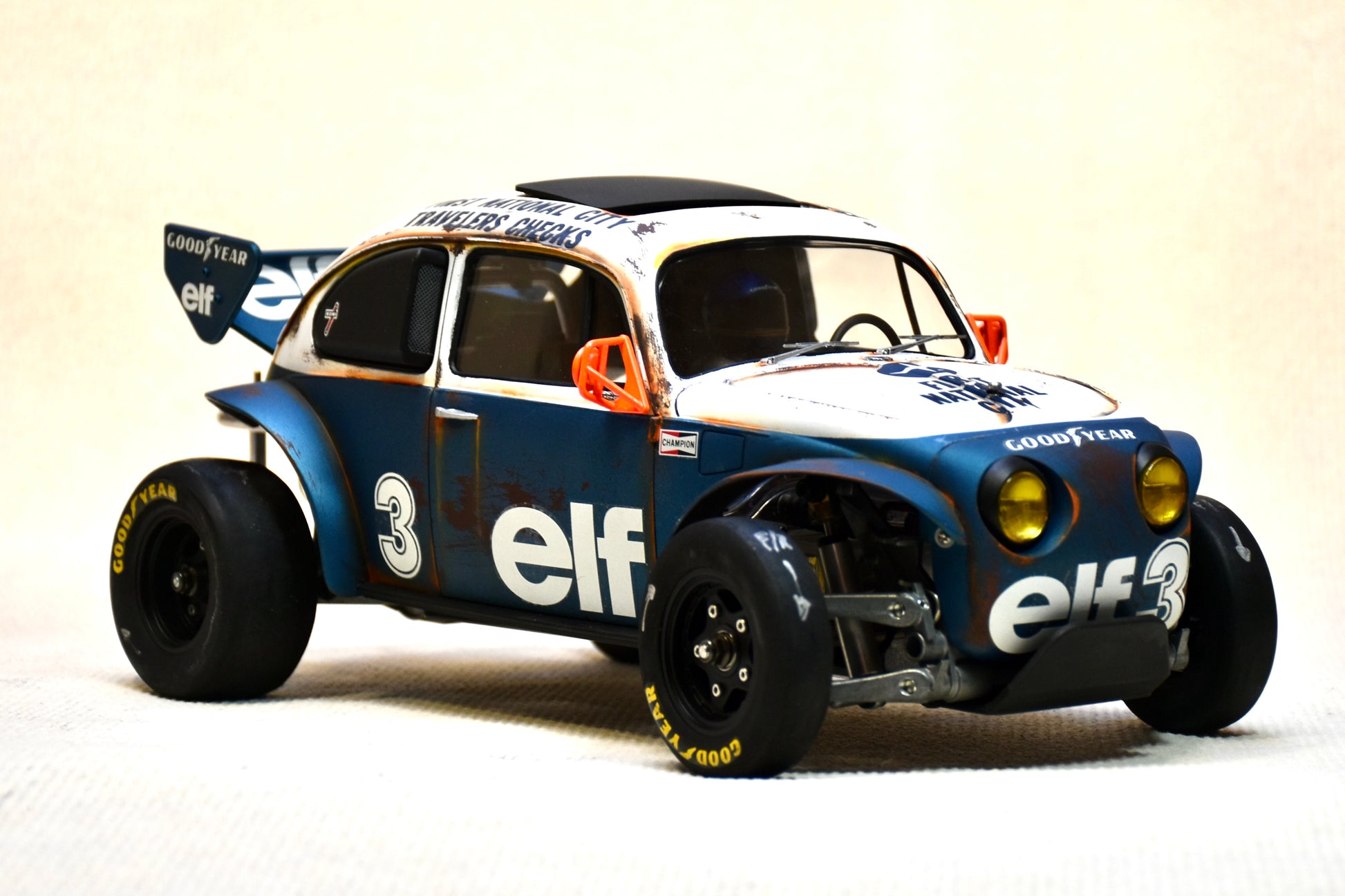 Tamiya Sand Scorcher 1/10 Custom Painted Body – Finished with Driver Figure (Tyrrell p34 tribute) - BOLIM RC CUSTOMS