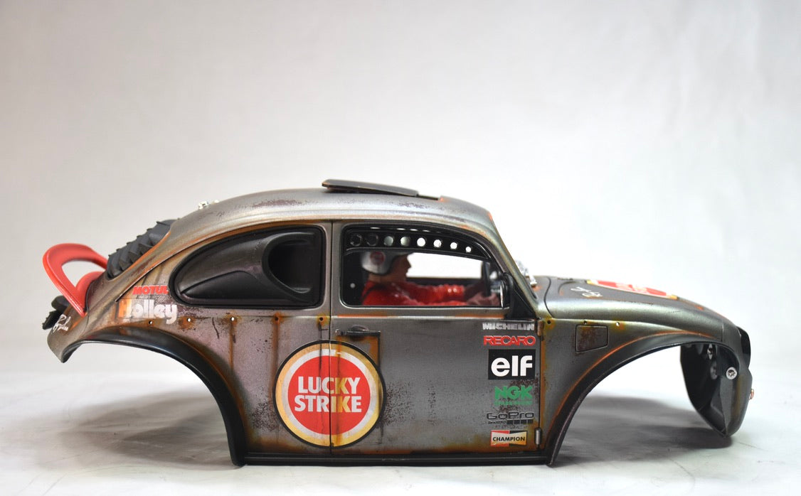 Tamiya Sand Scorcher 1/10 Custom Painted Body – Finished with Driver Figure (VOLKSTRIKE) - BOLIM RC CUSTOMS