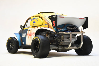 Carrosserie personnalisée peinte Tamiya Sand Scorcher 1/10 – Finition avec figurine de pilote (BUGANON)