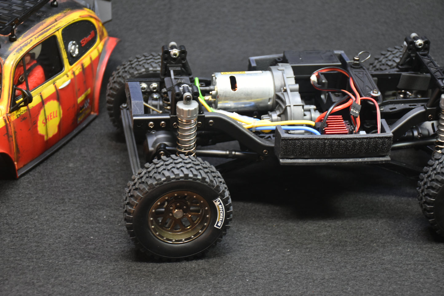 Custom-Built Tamiya CC-02 4WD Chassis with Sand Scorcher Body