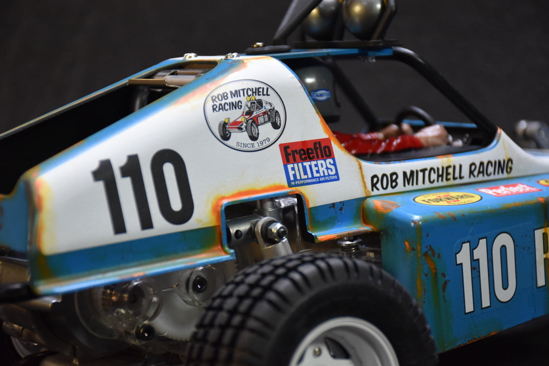 Tamiya BUGGY CHAMP 1/10 Custom Painted Body – Finished with Driver Figure