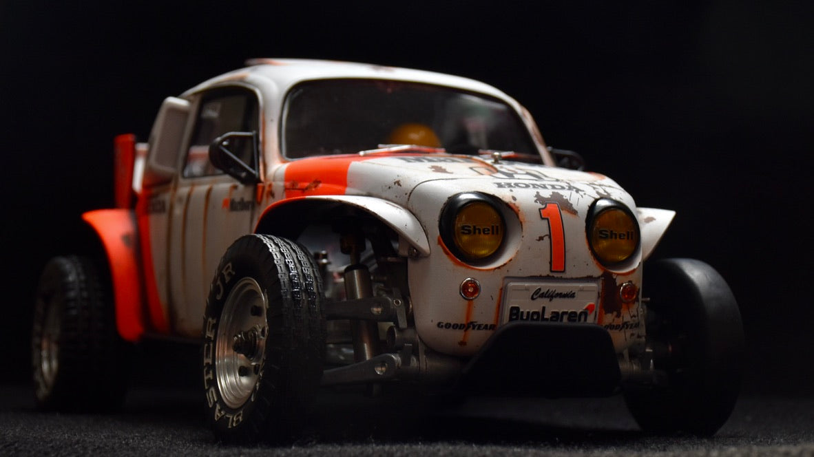 Tamiya Sand Scorcher 1/10 Custom Painted Body – Finished with Driver Figure (BUGLAREN)