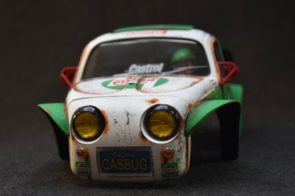 Tamiya Sand Scorcher 1/10 Custom Painted Body – Finished with Driver Figure (CASBUG)