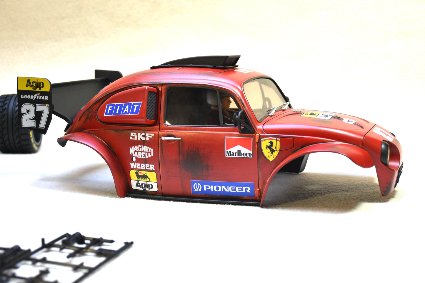 FERRAGEN #5 - Custom-Built Tamiya Blitzer Beetle – Ferrari 643 theme -  1/10 RC Buggy
