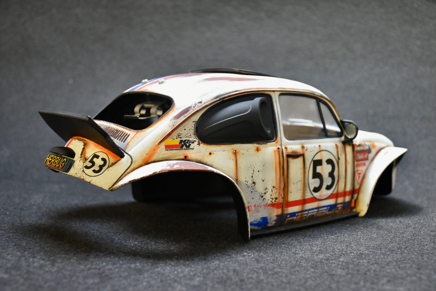 HERBUG - Tamiya Sand Scorcher 1/10 Custom Painted Body – Finished with Driver Figure