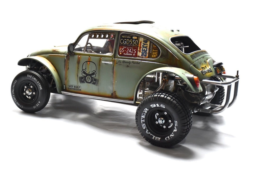 Tamiya Sand Scorcher 1/10 Custom Painted Body – Finished with Driver Figure (RAT BUG) - BOLIM RC CUSTOMS