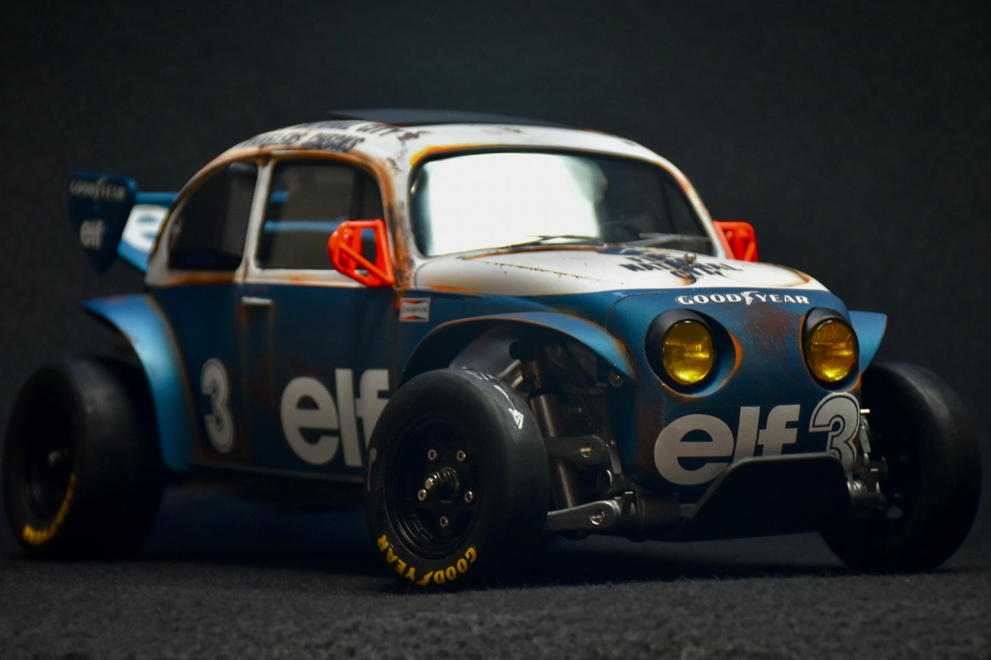 Tamiya Sand Scorcher 1/10 Custom Painted Body – Finished with Driver Figure (Tyrrell p34 tribute)