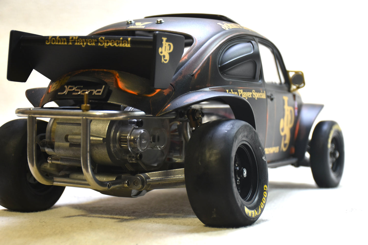 Tamiya Sand Scorcher 1/10 Custom Painted Body – Finished with Driver Figure (JPScorcher)